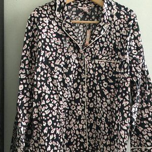 Victoria secret 100% cotton leopard print top